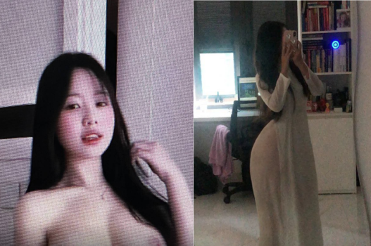 Nữ quyến rũ lả lướt khi phấn khích