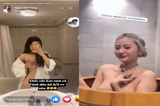 Sex Gen Z Triệu Linh Trang Dáng Vòng Một Gợi Cảm